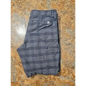 The North Face Men's Size 38 Black‎ Plaid Shorts Straight Leg Chino (A144)